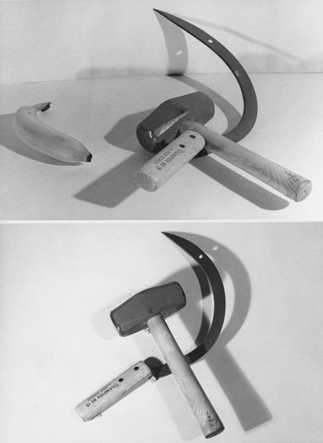 Andy Warhol, ‘Hammer and Sickle’, ca. 1976, Photography, Two unique gelatin silver prints, Christie's Warhol Sale