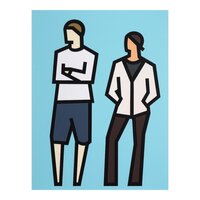 Julian Opie - Tom and Imogen, from Standing Couples
