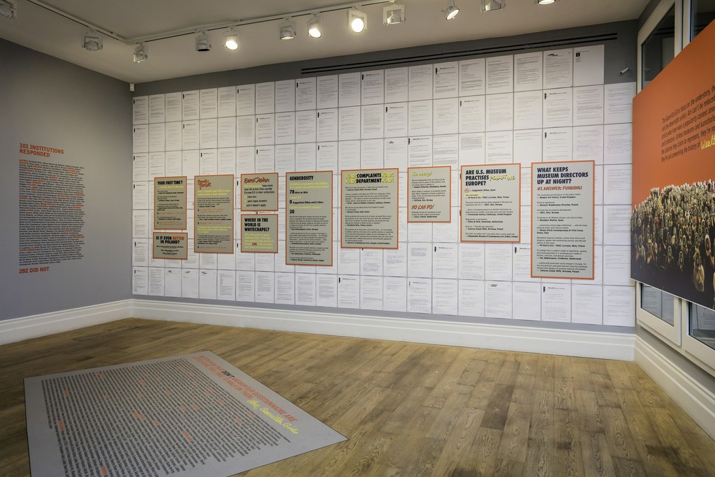 Whitechapel Gallery Guerrilla Girls Commission: Is it even worse in Europe? (2016) Photo: Steven White Whitechapel Gallery Guerrilla Girls Commission: Is it even worse in Europe? (2016) Photo: Steven White