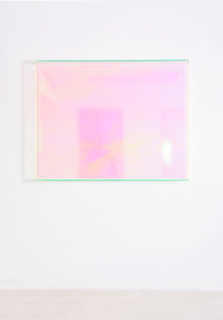 Regine Schumann, ‘color rainbow soft green orange knokke’, 2018, Painting, Fluorescent acrylic glass, Galerie Judith Andreae