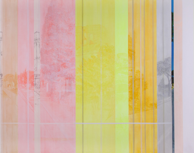 Daniele Genadry, ‘The Construction of Via Appia’, 2014, Painting, Oil and acrylic on canvas, Taymour Grahne Projects