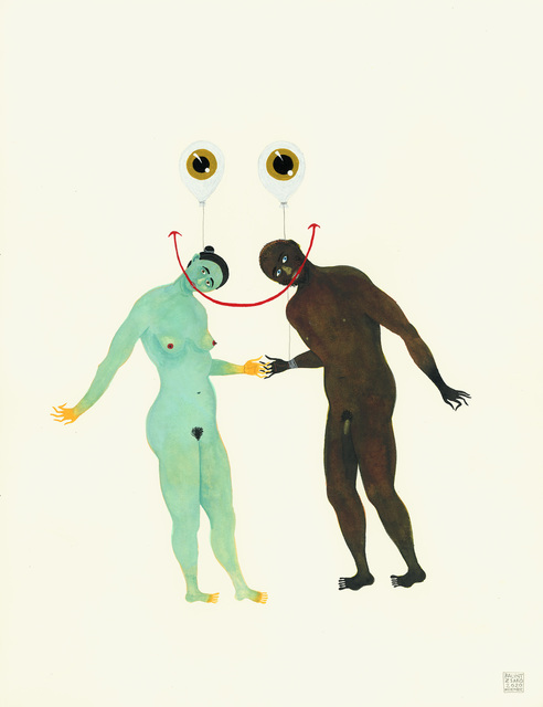 Balint Zsako, ‘Here We Are 121’, 2020, Painting, Watercolor and ink on paper, Eleanor Harwood Gallery