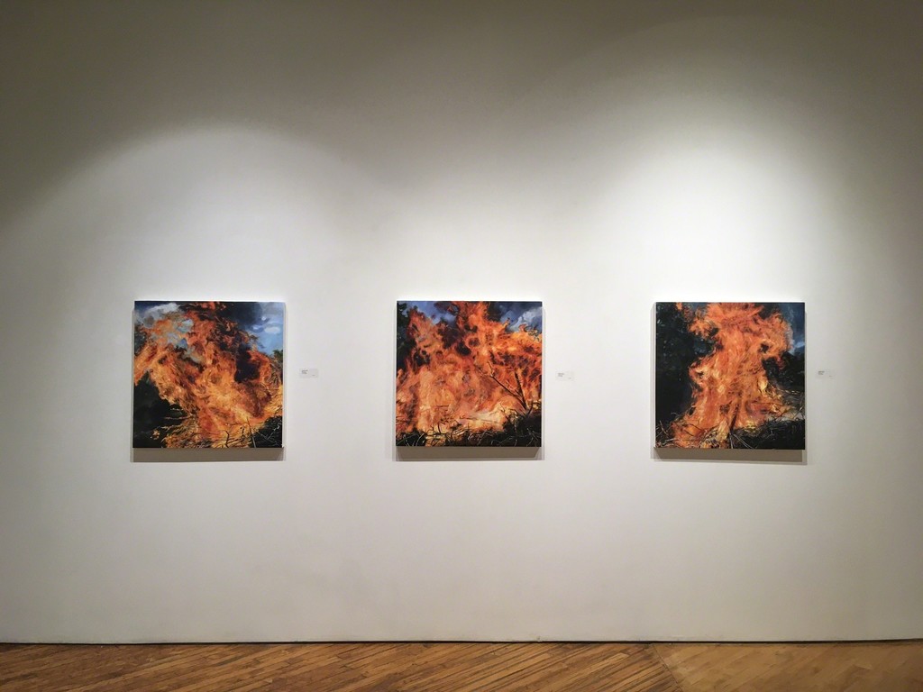Left to right: 'Blaze', 'Conflagration', 'Brush Fire' Left to right: 'Blaze', 'Conflagration', 'Brush Fire'