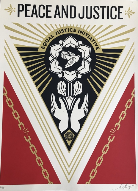 Shepard Fairey, ‘Peace & Justice Summit’, Digard Auction