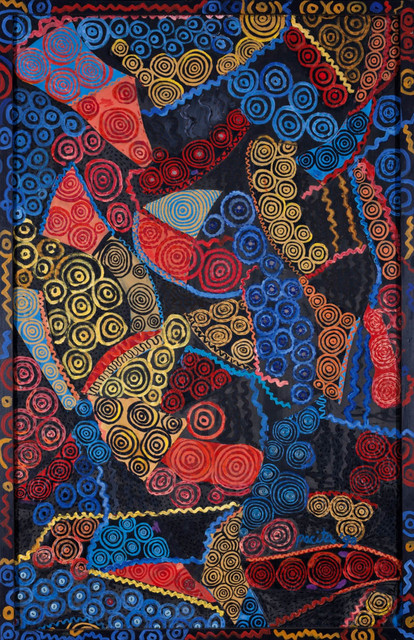 Pacita Abad, ‘Trumpo’, 1988, Painting, Acrylic, oil, painted cloth stitched on canvas, Pacita Abad Art Estate