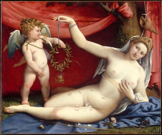 Lorenzo Lotto, ‘Venus and Cupid’, mid-1520s, The Metropolitan Museum of Art
