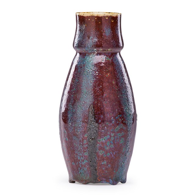 Pierre Adrien Dalpayrat, ‘Oxblood Vase With Collared Neck, France’, ca. 1900, Rago/Wright