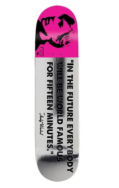 Andy Warhol, ‘Warhol 15 Minutes of Fame skateboard deck (Andy Warhol skateboard deck) ’, ca. 2012, Lot 180