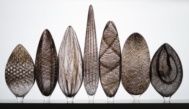 TOBIAS MØHL, ‘7 PART BLACK TWILL COLLECTION’, 2015, Design/Decorative Art, Glass/wood/lighting fixture, Heller Gallery