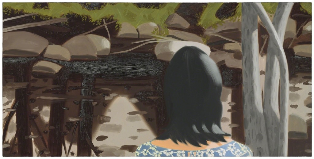 Alex Katz - Ada in Front of Black Brook