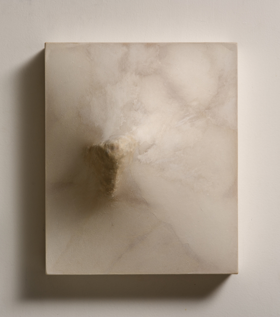 Julianne Swartz, ‘Stretch Drawing (Thick Jut)’, 2013, Sculpture, Wood, rocks, paper, Lisa Sette Gallery