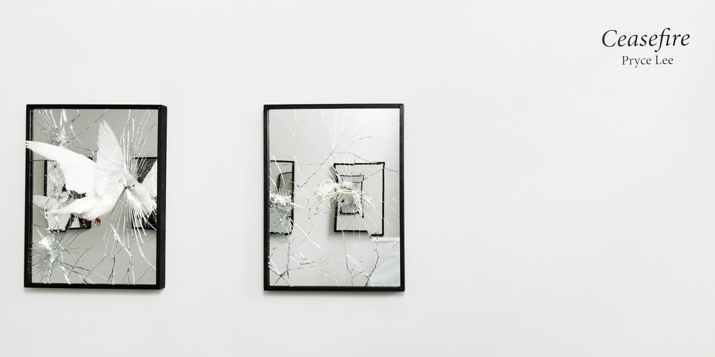 Pryce Lee, 'Ceasefire' installation view at The Garage, Amsterdam.
Pryce Lee, 'Ceasefire' installation view at The Garage, Amsterdam.