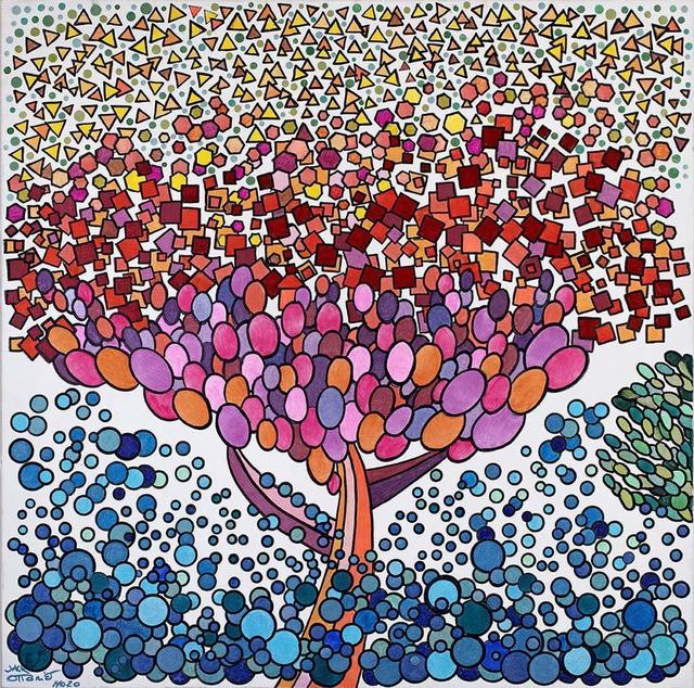 Jack Ottanio, ‘Mars tree’, 2020, Painting, Acrylic on canvas, SmART Coast Gallery