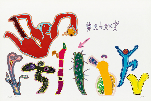 Walter Battiss, ‘Desert’, 1973, Print, Colour screenprint, Strauss & Co