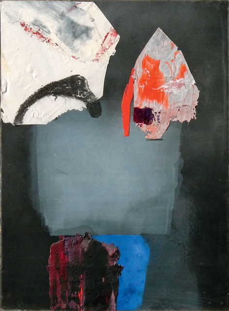 Giuseppe Santomaso, ‘I timbri del colore n.18’, 1989, Painting, Mixed media on paper laid on canvas, Cortesi Gallery