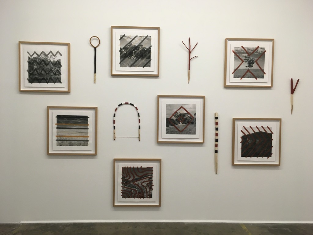 Installation view of James Tylor's 'Turralyendi Yerta' series, 2017 Installation view of James Tylor's 'Turralyendi Yerta' series, 2017