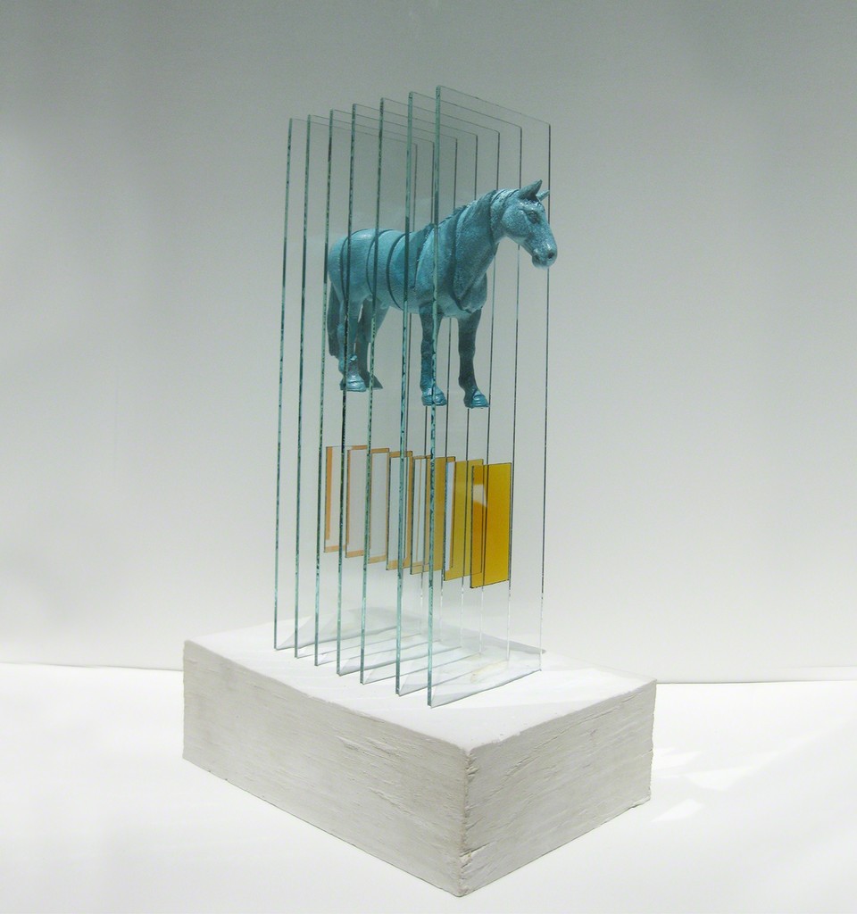 Gordon Huether / Pony Up!, Fiberglass, Glass, Concrete, 14’ H x 8’W x 5’D, 2010 Gordon Huether / Pony Up!, Fiberglass, Glass, Concrete, 14’ H x 8’W x 5’D, 2010