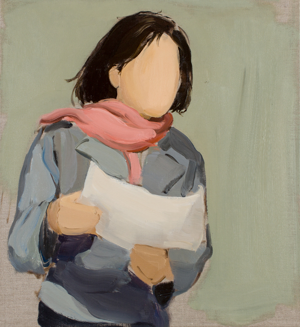 Gideon Rubin, ‘Pink Scarf’, 2015, Alon Segev Gallery