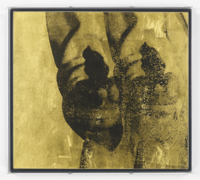Gavin Turk, ‘Double Gold Pop Gun on Linen’, 2013, MARUANI MERCIER GALLERY