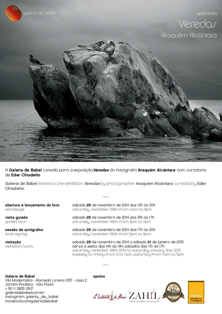 Invitation for Veredas • Individual exhibition of Araquém Alcântara Invitation for Veredas • Individual exhibition of Araquém Alcântara