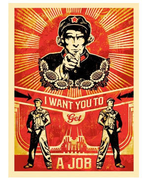 Shepard Fairey, ‘Get A Job’, 2012, Black Book Gallery
