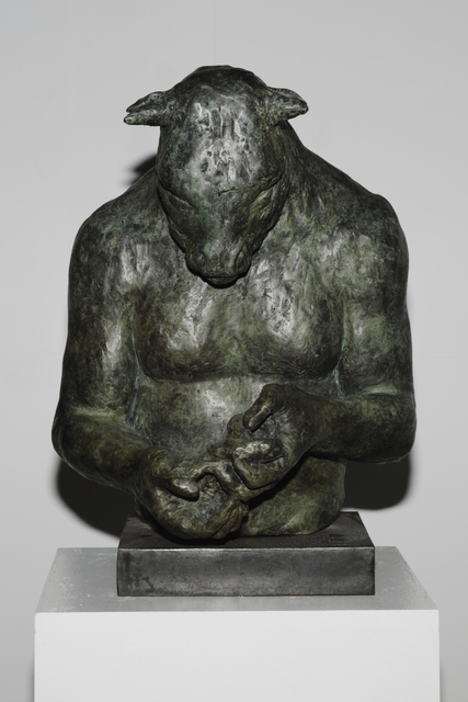 Beth Carter, ‘Large Minotaur Bust (with bird)’, Hugo Galerie