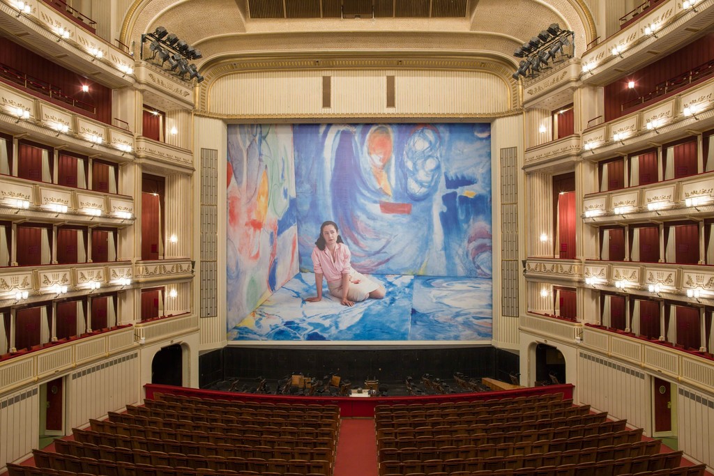 Dominique Gonzalez-Foerster, Helen & Gordon, Safety Curtain 2015/2016, Vienna State Opera, Copyright: museum in progress (www.mip.at), Photo: Andreas Scheiblecker Dominique Gonzalez-Foerster, Helen & Gordon, Safety Curtain 2015/2016, Vienna State Opera, Copyright: museum in progress (www.mip.at), Photo: Andreas Scheiblecker