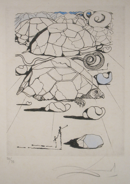 Salvador Dalí, ‘The Turtle’, 1967, Print, Etching on Japon Paper, DTR Modern Galleries