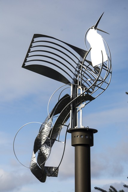 Ania Biczysko, ‘Territorial Bird - Outdoor sculpture’, 2020, Sculpture, Steel, metal, stainless steel, Oeno Gallery