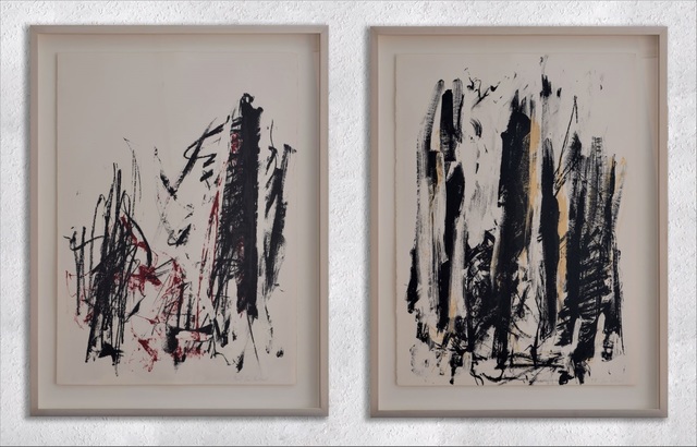 Joan Mitchell, ‘Trees ( Black and Red - Black and Yellow )’, 1991-1992, Galerie F. Hessler