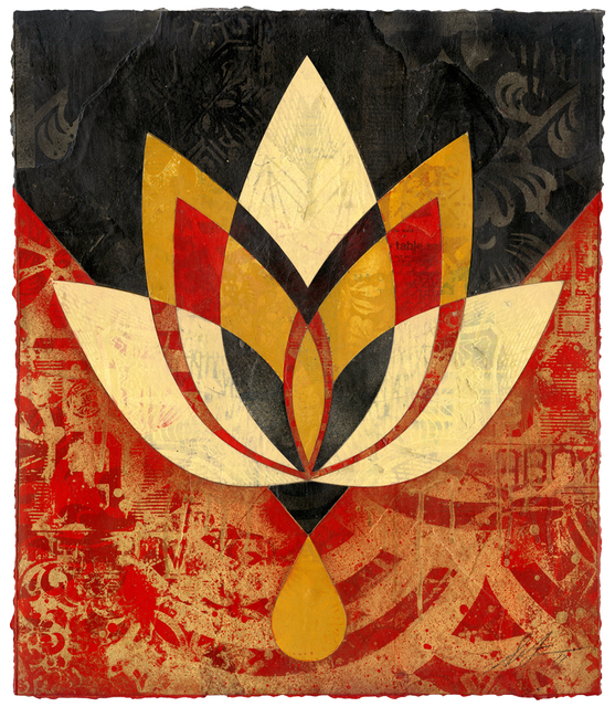 Shepard Fairey (OBEY), ‘Bleeding Lotus, Version 3 ’, 2018, Galerie Ernst Hilger
