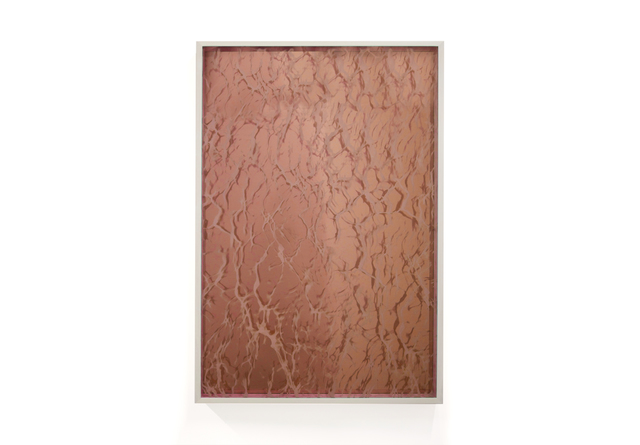 Bower, ‘Water Mirror’, 2016, Design/Decorative Art, Peach tinted glass, peach mirror, white-washed maple frame, ceramic printing, Sight Unseen