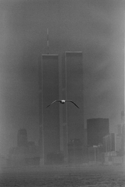 Louis Stettner, ‘Twin Towers, Manhattan’, 1978, Photography, Gelatin silver print, printed 1990s, GALLERY FIFTY ONE