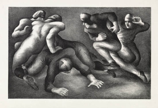 Benton Spruance, ‘A Short Gain’, 1936, Print, Lithograph, Kiechel Fine Art