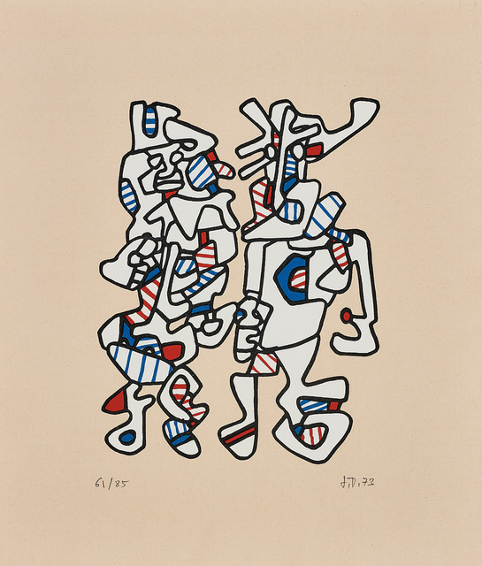 Jean Dubuffet, ‘Parade nuptiale (Courtship)’, 1973, Print, Screenprint in colours, on tan Canson paper, with full margins., Phillips