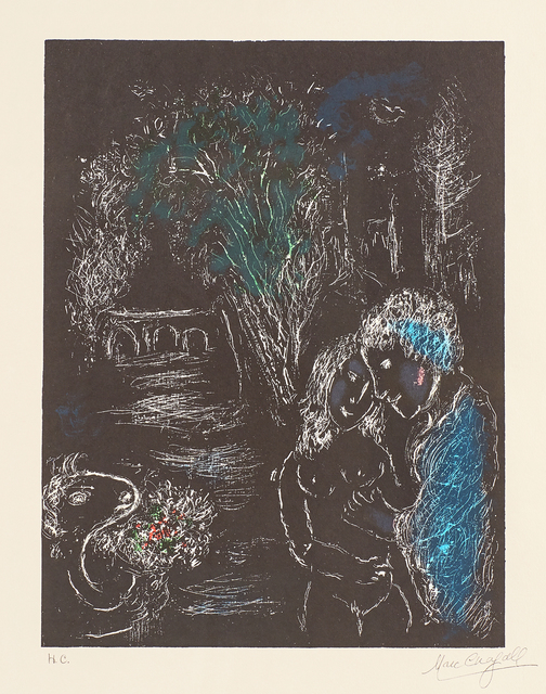 Marc Chagall, ‘Green Tree with Lovers’, 1980, Print, Lithograph in colors on Arches paper (framed), Rago/Wright