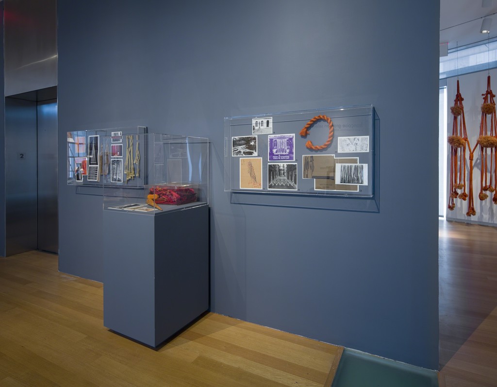 Installation view of 'Françoise Grossen Selects', 2016. Photo by Butcher Walsh. Courtesy of the Museum of Arts and Design. Installation view of 'Françoise Grossen Selects', 2016. Photo by Butcher Walsh. Courtesy of the Museum of Arts and Design.
