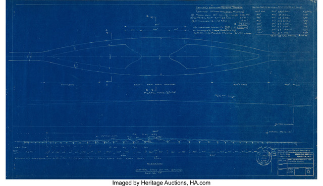 Frank Lloyd Wright | San Francisco Bay Butterfly Bridge Blueprints ...
