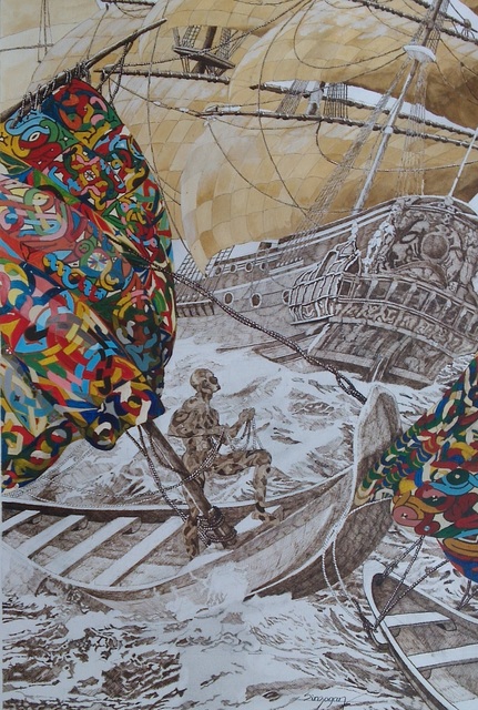Julien Sinzogan, ‘Bon Vent à Tous 2’, 2015, October Gallery