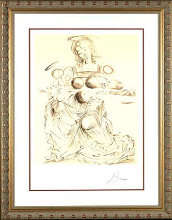 Salvador Dalí, ‘"Disintegrating Mother and Child" Hand Signed Salvador Dali Lithograph’, 1941-1957, Elena Bulatova Fine Art