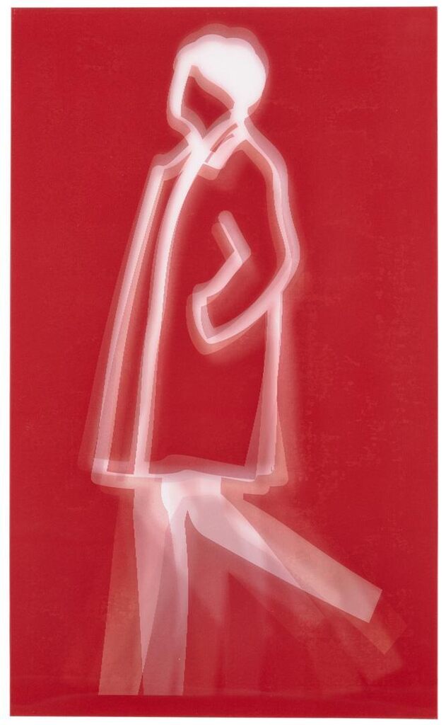 Julian Opie - Curly hair, from: Old Street Walkers