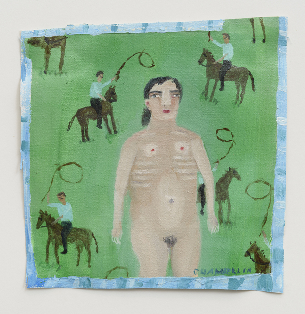 Ann Chamberlin, ‘La, La, La with Cowboys’, 2018, Lora Schlesinger Gallery