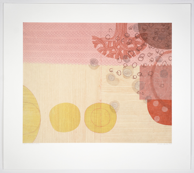 Sarah Smelser, ‘Neighborhood Pride I (Kala)’, 2019, Print, Unique monotype with chine collé, Manneken Press