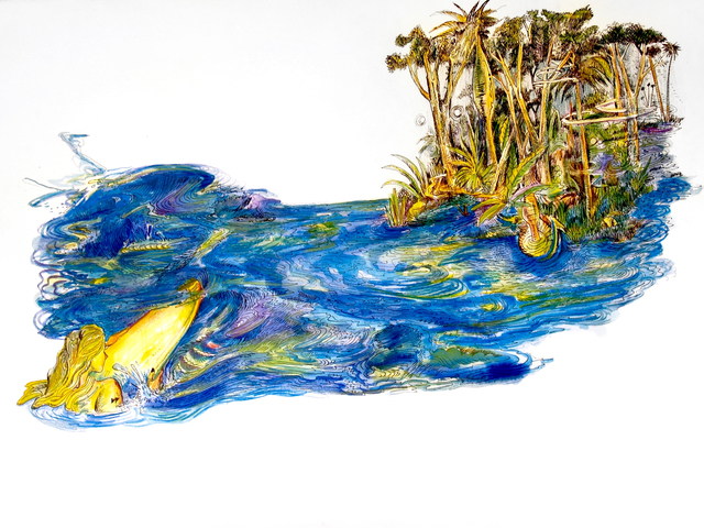 Raúl Recio, ‘Los dibujos de la Chapeadora (Drawings of the Gold-digger), ’, 2015, Drawing, Collage or other Work on Paper, BRIC