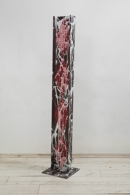 Guy Zagursky, ‘Untitled’, 2018-19, Sculpture, Embroidery on steel, Mirav Katri