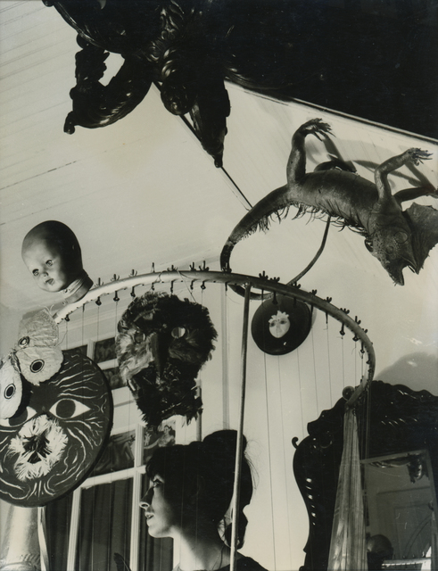 Kati Horna, ‘Mujer y Mascara (Serie) Mexico’, 1963, Photography, Vintage silver gelatin print, Michael Hoppen Gallery
