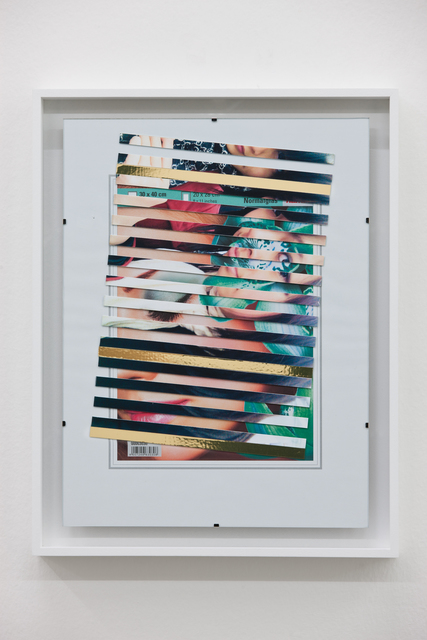 Riccardo Previdi, ‘Life on Saturn’, 2012, Mixed Media, Detail found photograph, adhesive foil, Francesca Minini