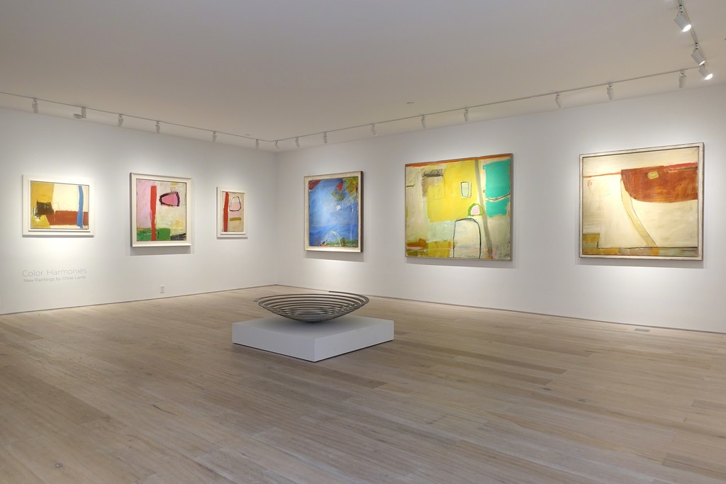 Installation view: "Color Harmonies: New Paintings by Chloë Lamb" Installation view: "Color Harmonies: New Paintings by Chloë Lamb"