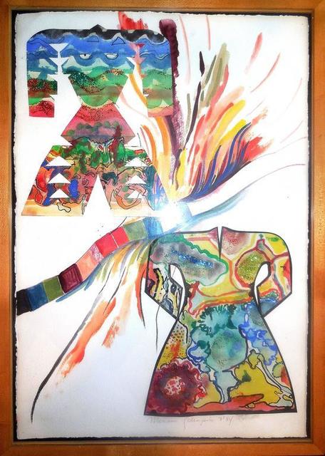 Miriam Schapiro, ‘Untitled, Dresses Mixed Media Painting Important Feminist Artist’, 1980-1989, Lions Gallery