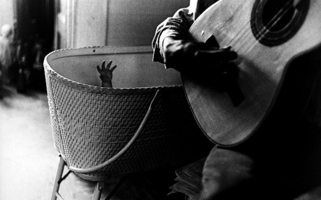 Ralph Gibson | Baby's Hand and Guitar (1960-1961) | Artsy